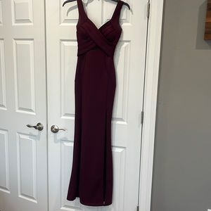 Burgundy formal dress